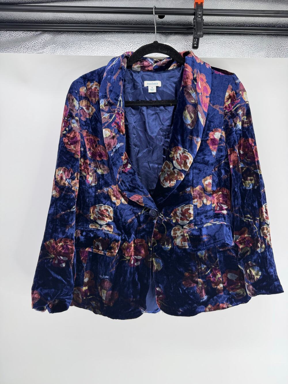 Sundance Rose Garden floral velvet blazer